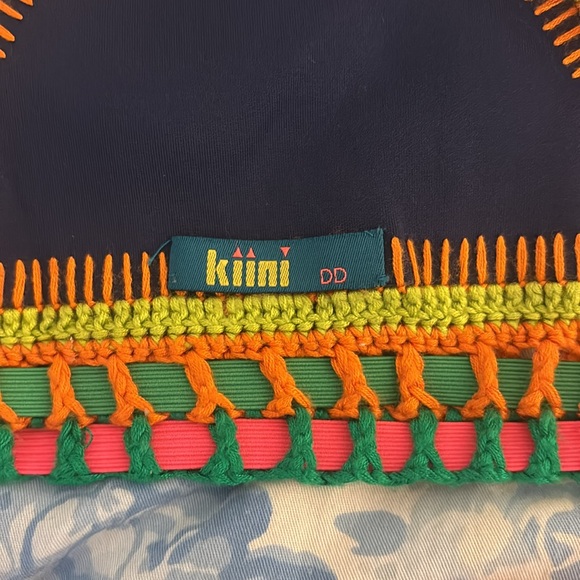 KIINI Navy and Yellow Crochet Bikini - Picture 3 of 3